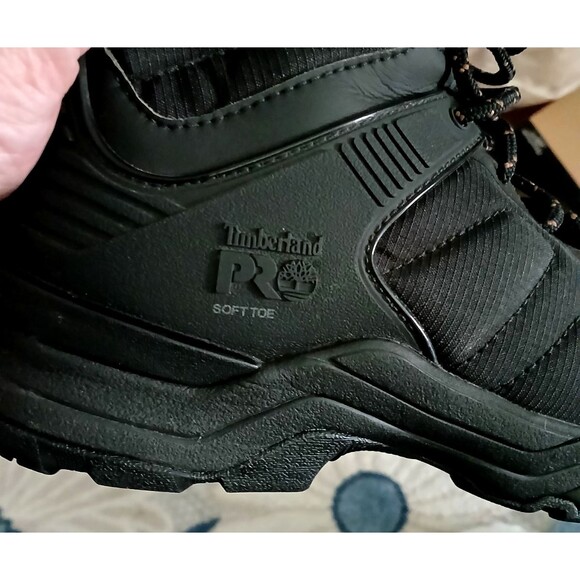 Men's Timberland Pro Soft Toe Stable Stride Anti-Fatigue Black Boots 8M - SAMPLE - Picture 8 of 16